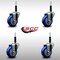Service Caster 3.5'' SS Blue Poly Wheel Swivel 3/4'' Expanding Stem Caster Set, 4PK SCC-SSEX20S3514-PPUB-BLUE-34-4 - alternate 3